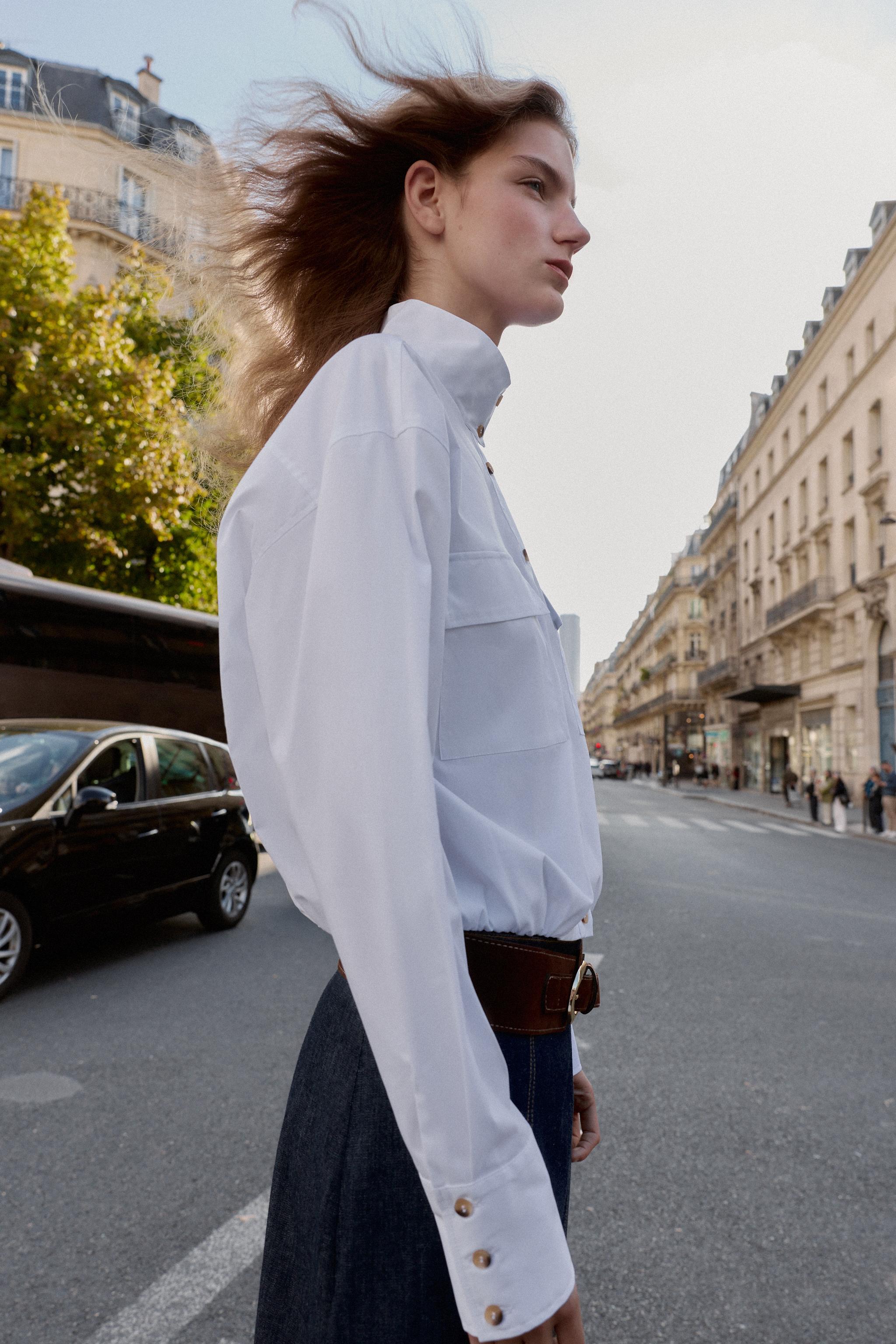 BALLOON POPLIN SHIRT